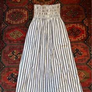 Universal Thread Navy and Cream Striped Maxi Dress